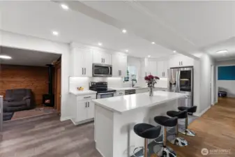 Light, bright kitchen, remodeled in 2021