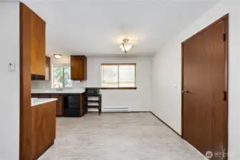 Livingroom looking back to Kitchen/dining area