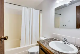 Guest bath in the hallway