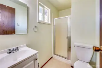 Bathroom in primary bedroom