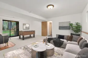 Rec Room - Virtual staging for reference.