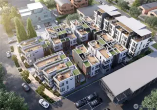 Aerial Rendering of Site