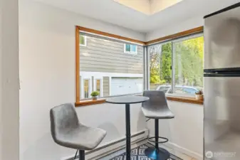 with room for a small breakfast table