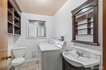 Laundry Room w/ toilet