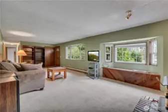 Window Seat near the Wood Stove