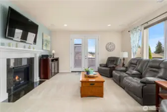 Another view of Family room off kitchen area