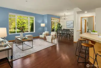 Light Filled, Open Floor Plan