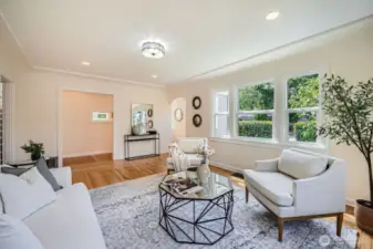 Bright LED lights throughout the home for those overcast days!