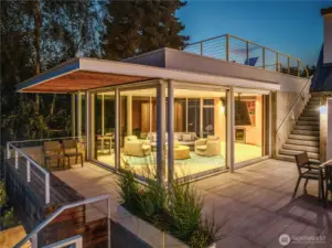 Rec. Room w/ La Cantina Sliding Glass Doors