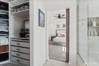 Primary Bedroom Suite closet.