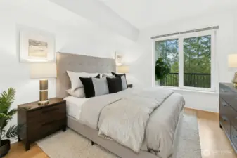 Primary bedroom lots of privacy