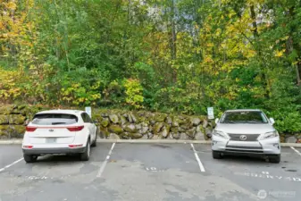 2nd parking space located in the Monohon parking lot