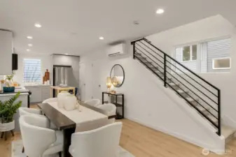 Wrought iron railings add an additional layer of luxury to the kitchen...