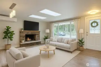 Living Area,   virtually staged