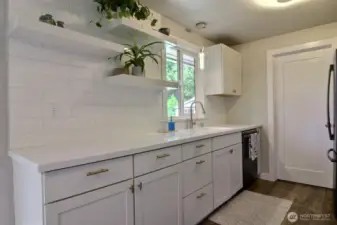 Sink area with window