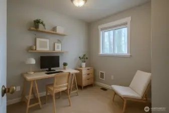 Third Bedroom/Office  Virtually staged