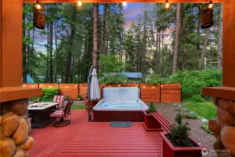 Enjoy the wraparound Deck and beautiful outdoor setting