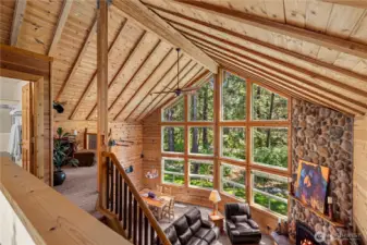 Loft overlooking great roof