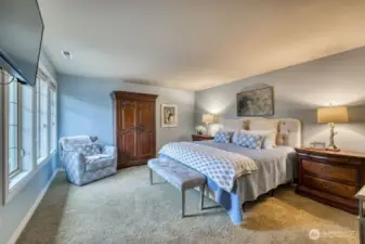 You will love the spacious primary suite, it is a wonderful private retreat.