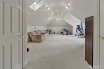 Bonus room above the garage