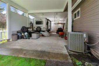 Extra RV parking - these owners have two, one in front of the gate and one behind. Room enough for a potential 3rd!