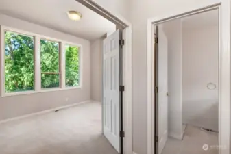 Secondary Bedroom and 1/2 bath in it's own Private Alcove