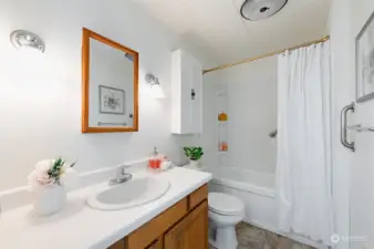 Guest bathroom with plenty of space