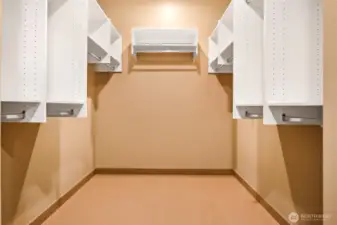 An Abundance of Storage in the Walk-In Closet
