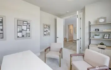 Office just inside the entry