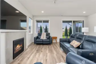 Beautiful LVP flooring throughout main living areas for durability and easy maintenance