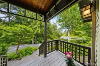 Welcoming treed driveway leads to the house with room for easy access and turn around.