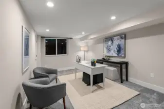 Secondary bedroom on the lower level.