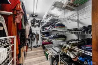 Walk in closet to primary bedroom
