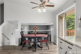 Open floor plan to lower level!