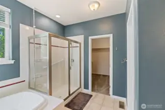 Soaking tub and shower