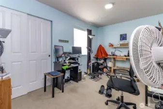 Bedroom at top of stairs.