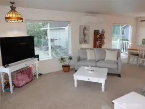 Living Room ~ light and bright. Ductless HP.