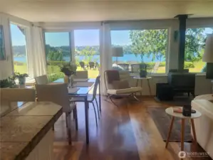 Main house kitchen and living room