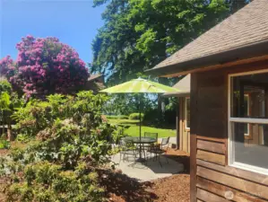 Guest house patio.