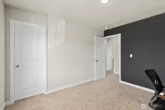 Bedroom #3 with walk in closet.