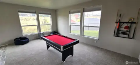Shall we shoot a game of pool in the bonus room?