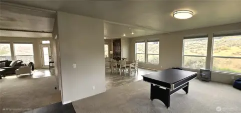 Bonus room, dining room, living room