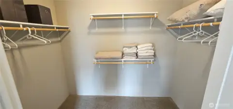 Walk in closet is the size of some peoples bedroom