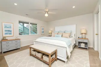 Lower level ensuite *Virtually Staged*