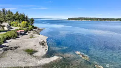 Public Beach by Ferry