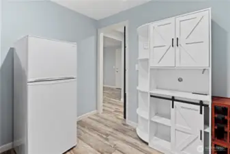 Panty just off the kitchen comes with a second fridge!