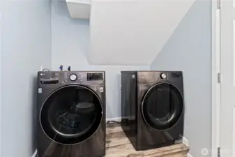 Laundry is in the 1/4 space