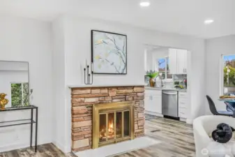 Fireplace for "chilly" nights!