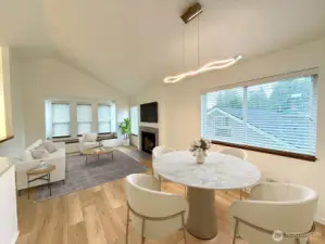 Light-filled living room (virtually staged)