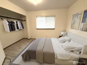 Staged bedroom
